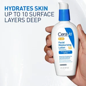CeraVe AM Facial Moisturizing Lotion SPF 50 89ml bottle