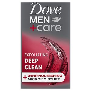 Dove Men+Care Exfoliating Deep Clean 30 oz body and face wash pump bottle