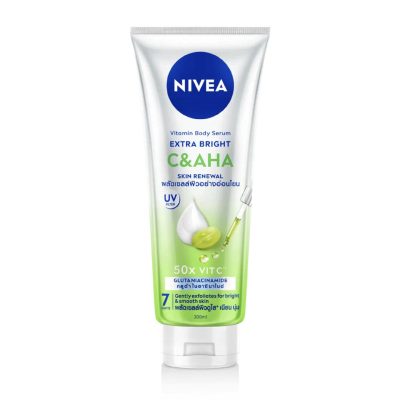 Nivea C&Aha Body Serum 300ml tube for extra bright skin renewal