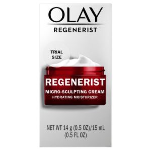 Olay Regenerist Micro-Sculpting Cream 0.5 oz trial size red jar moisturizer